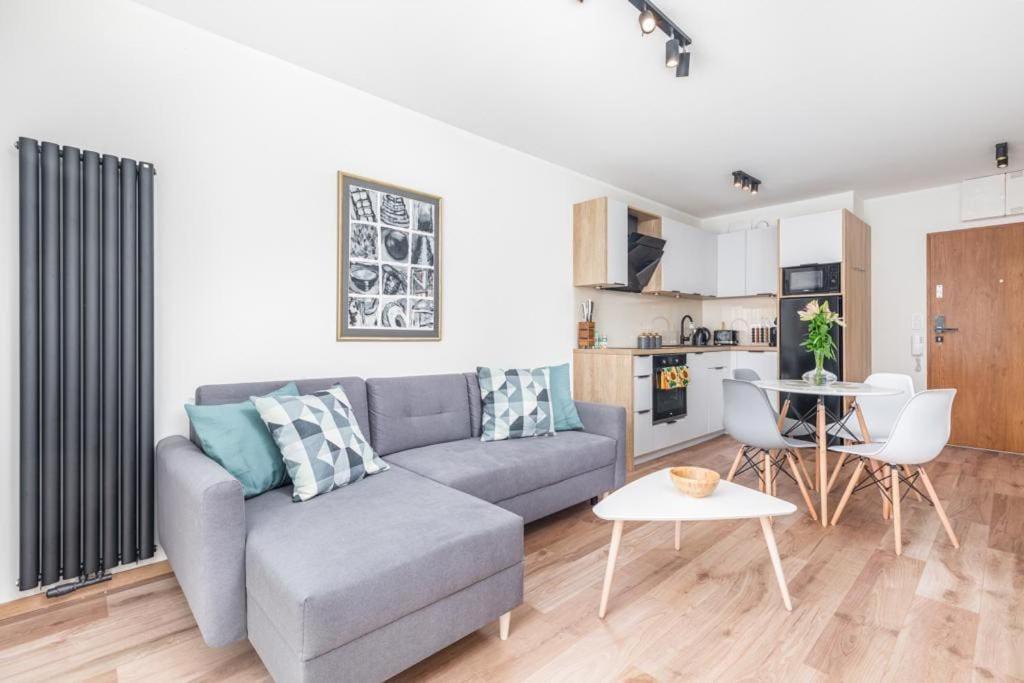 Modern Riverside Apartment With Free Parking Space Szczecin Dış mekan fotoğraf