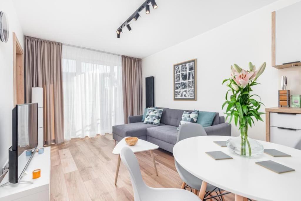 Modern Riverside Apartment With Free Parking Space Szczecin Dış mekan fotoğraf